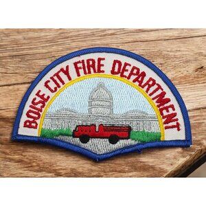 Vintage Boise City Fire Department Patch Idaho Capitol Embroidered Truck